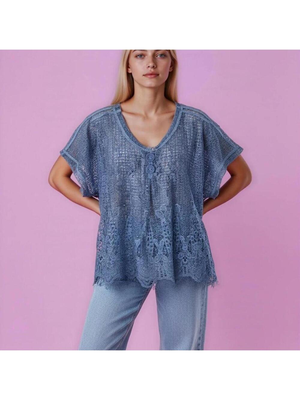 Women's Blue Blous